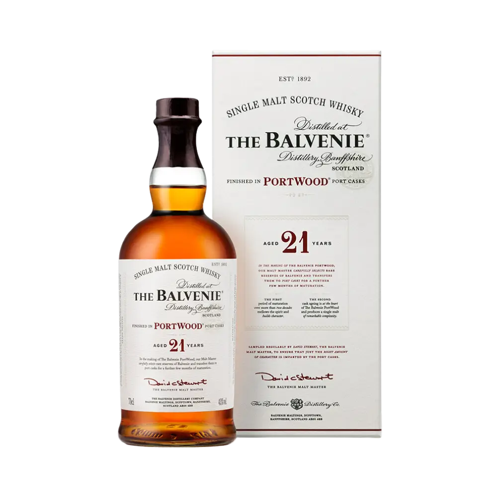 Whiskey Balvenie 21 y.o Portwood Gift Box 